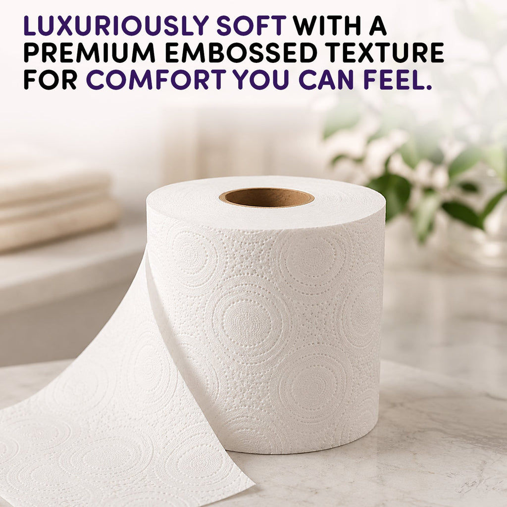 Splesh Quilted Luna Bloom 3-Ply Luxury Scented Toilet Tissue Paper, 24 Rolls